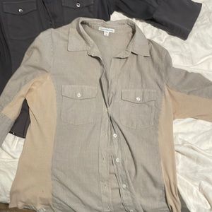 James Perse fitted button down